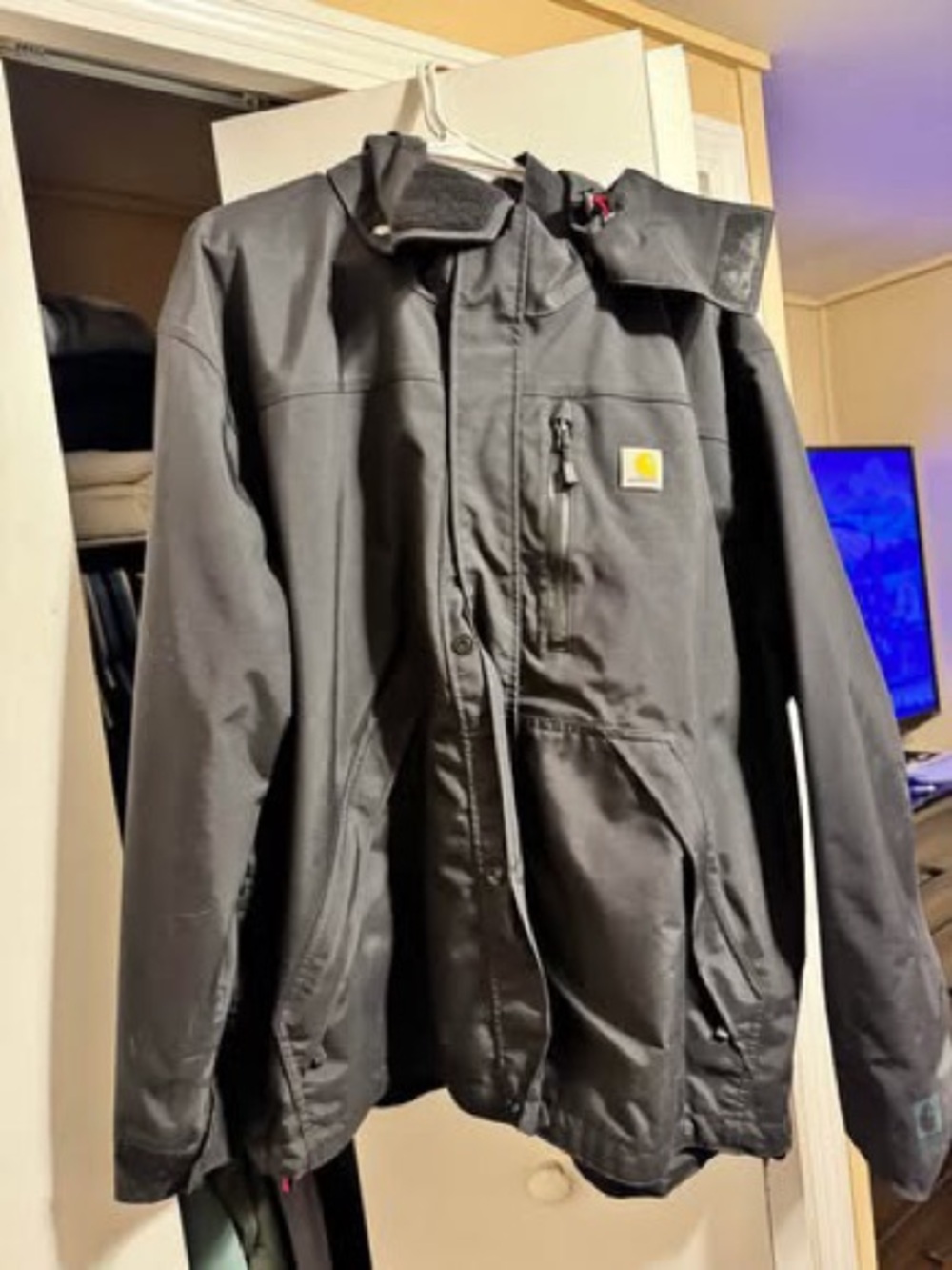 Carhartt Black Hooded Performance Work Jacket